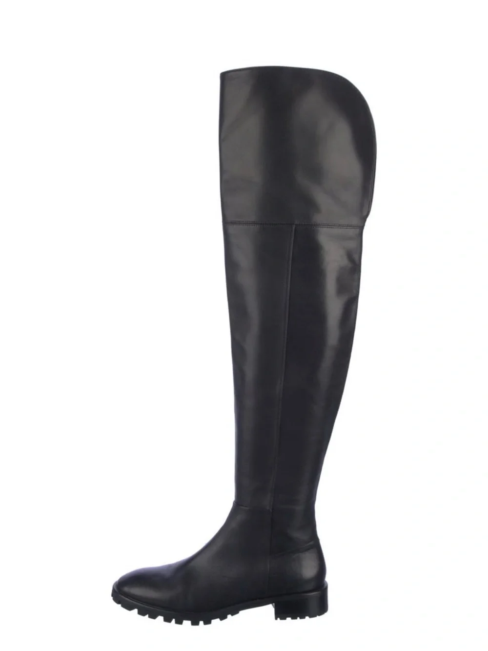 Stuart Weitzman Black Over-the-Knee Leather Boots